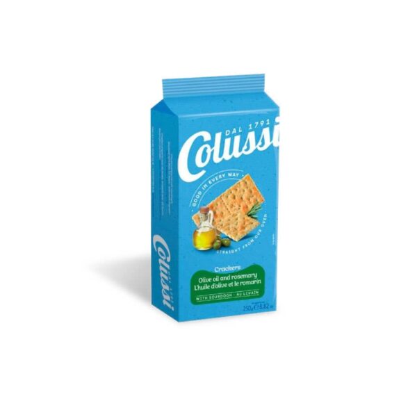 banh quy gion la huong thao va dau oliu colussi 250g
